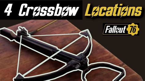 fallout 76 where to find crossbow|fallout 76 crossbow plan location.